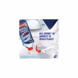 Power Foam Arctic Fresh bleach-free toilet & bathroom cleaner upside down spray - Eliminates 99.99%* of germs - 6 x 450 ml