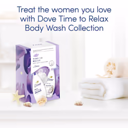Time to Relax Body Wash Collection Gift Set with a luxury shower puff perfect gifts for her 2 piece