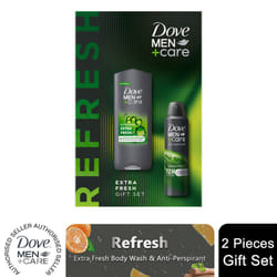 Dove Men+Care Refresh Extra Fresh 2pc Set for Him - Buy 1