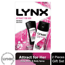 Lynx Attract for Her Body Wash & Spray Set for Her - Buy 1
