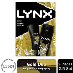 Lynx Gold Body Wash & Body Spray Gift Set for Him - Buy 1