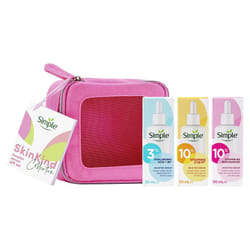 Skin Kind Booster Serum Gift Set with a small travel beauty bag skin care products for her 3 piece
