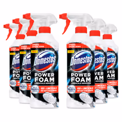 Domestos Power Foam Toilet & BathroomCleaner Spray 450ml,6pk