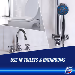Power Foam Floral Burst Toilet & Bathroom Cleaner Spray sprays upside down & eliminates 99.99% of germs* multi purpose