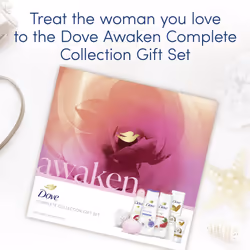 Awaken Complete Collection Gift Set with a luxury shower puff skin care gifts for her 6 piece