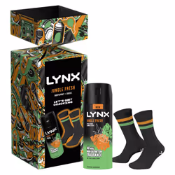 Jungle Fresh deodorant Gift Set body spray + socks perfect gifts for him 1 piece