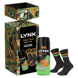 Jungle Fresh deodorant Gift Set body spray + socks perfect gifts for him 1 piece