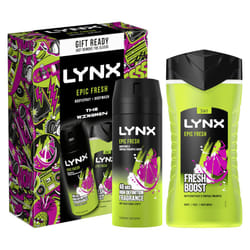 Epic Fresh The Wingmen Duo Deodorant Gift Set Body Wash & Body Spray perfect for his daily routine 2 piece