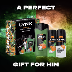Jungle Fresh Trifecta deodorant Gift Set body spray, body wash + antiperspirant perfect gifts for him 3 piece