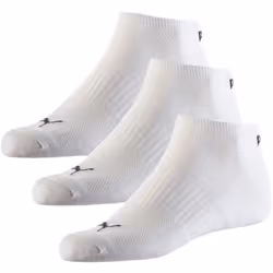 3-Pack Sports Trainer Socks, White - Eur 39-42