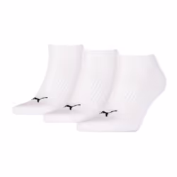 3-Pack Sports Trainer Socks, White - Eur 39-42