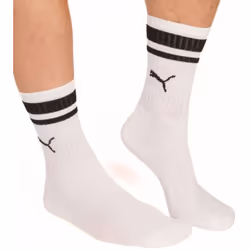 2-Pack Heritage Stripe Sports Socks, White - Eur 43-46