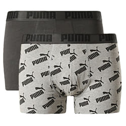 Puma AOP 2 Pack Boxers - Grey, X-Large