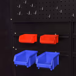 vidaXL Tool Cabinet with Tool Chest Steel Red and Black Tool Storage Organiser