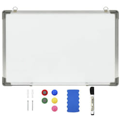 vidaXL Magnetic Dry-erase Whiteboard White 50x35cm Steel Presentation Supply
