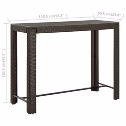 VidaXL 45876 outdoor table Brown - Additional view 6