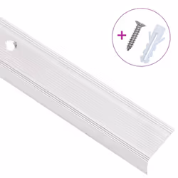) vidaXL 5x Stair Nosings L Aluminium Multi Sizes Multi Colours Multi Models - silver, 90 cm (15 pcs - Additional view 2
