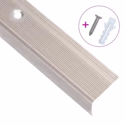 ) vidaXL 5x Stair Nosings L Aluminium Multi Sizes Multi Colours Multi Models - champagne, 90 cm (5 pcs - Additional view 2