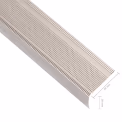 ) vidaXL 5x Stair Nosings L Aluminium Multi Sizes Multi Colours Multi Models - champagne, 90 cm (5 pcs