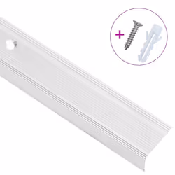 ) vidaXL 5x Stair Nosings L Aluminium Multi Sizes Multi Colours Multi Models - silver, 100 cm (15 pcs - Additional view 2