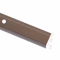 ) vidaXL 5x Stair Nosings L Aluminium Multi Sizes Multi Colours Multi Models - brown, 100 cm (5 pcs