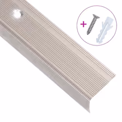) vidaXL 5x Stair Nosings L Aluminium Multi Sizes Multi Colours Multi Models - champagne, 100 cm (5 pcs - Additional view 2