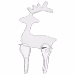 vidaXL Reindeer Christmas Decoration with Mesh 306 LEDs Holiday Ornament Light - Additional view 4