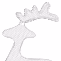 vidaXL Reindeer Christmas Decoration with Mesh 306 LEDs Holiday Ornament Light - Additional view 5