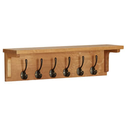 vidaXL Solid Oak Wood Coat Rack Home Wooden Cloth Hanger Entryway Furniture