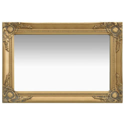 vidaXL Wall Mirror Baroque Style 60x40 cm Gold Hanging Mirror Antique Mirror