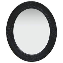 vidaXL Wall Mirror Baroque Style 50x60 cm Black Hanging Mirror Bathroom Mirror