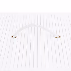 vidaXL Bamboo Laundry Basket White 100L Washing Clothes Hamper Storage Bin - Additional view 5