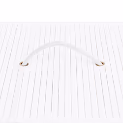vidaXL Bamboo Laundry Basket White 83L Home Washing Clothes Hamper Storage Bin - Additional view 6