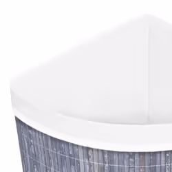 vidaXL Bamboo Corner Laundry Basket Grey 60L Washing Clothes Storage Hamper - Additional view 5