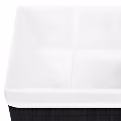 vidaXL 4x Bamboo Storage Boxes Black Shelf Basket Chest Household Organisation - Additional view 7