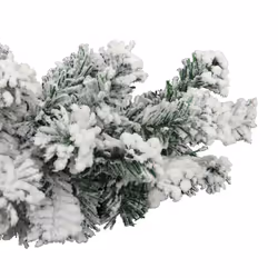 vidaXL Christmas Garland with Flocked Snow Green 5 m PVC Holiday Decoration - Additional view 4