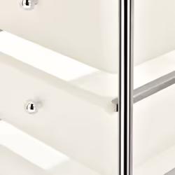 vidaXL 4-Drawer Mobile Storage Trolley White Plastic Beauty Salon Trolley