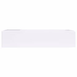 vidaXL Wash Basin SMC White Home Bathroom Washroom Cloakroom Counter Top Sink