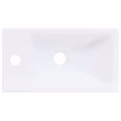 vidaXL Wash Basin SMC White Home Bathroom Washroom Cloakroom Counter Top Sink