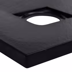 vidaXL Shower Tray SMC Black Wet Room Bathroom Shower Base Plumbing Fixture - Additional view 5