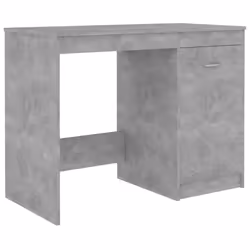 vidaXL Desk Concrete Grey Engineered Wood Workstation Office Computer Table - Additional view 4