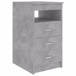 vidaXL Desk Concrete Grey Engineered Wood Workstation Office Computer Table - Additional view 6