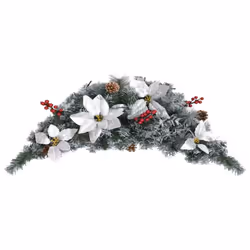 vidaXL Christmas Arch with LED Lights Green PVC Living Room Holiday Ornament - Additional view 4