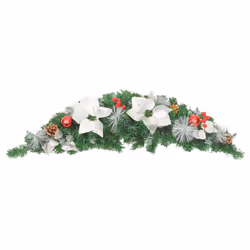 vidaXL Christmas Arch with LED Lights Green PVC Living Room Holiday Ornament - Additional view 8