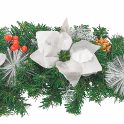 vidaXL Christmas Arch with LED Lights Green PVC Living Room Holiday Ornament - Additional view 9