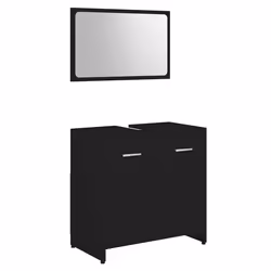 VidaXL 802580, Black, Wood, 60 cm, 37 cm, 1 pc(s)