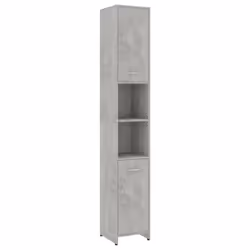 vidaXL Bathroom Cabinet Concrete Grey Engineered Wood Under Basin Cupboard