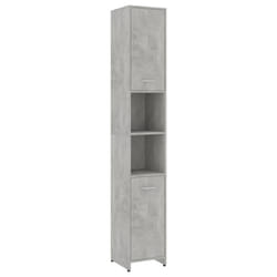 vidaXL Bathroom Cabinet Concrete Grey Engineered Wood Under Basin Cupboard