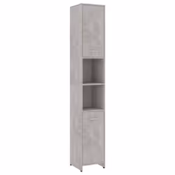 vidaXL Bathroom Cabinet Concrete Grey Engineered Wood Under Basin Cupboard