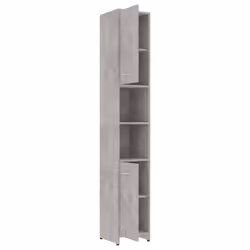 vidaXL Bathroom Cabinet Concrete Grey Engineered Wood Under Basin Cupboard - Additional view 5